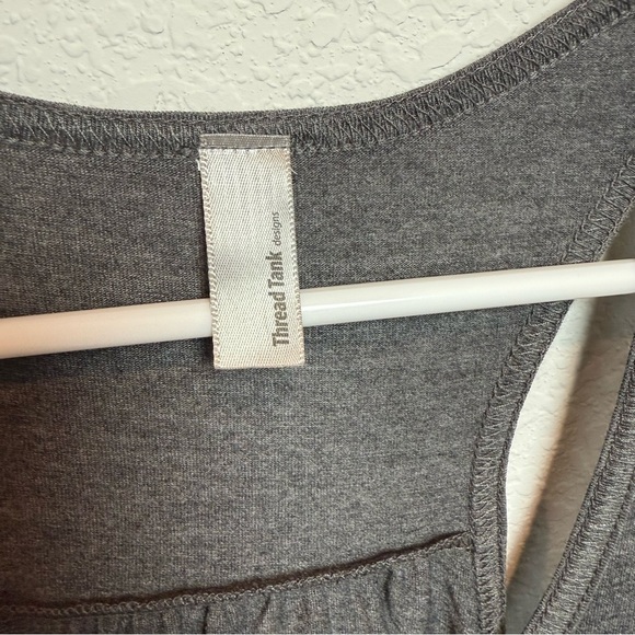 Thread Tank Charcoal Women's Tank Top with Hamsa Design - Picture 2 of 5